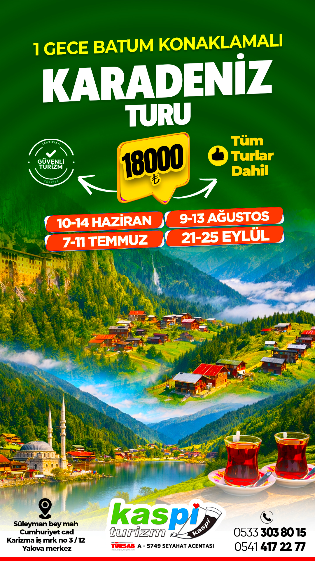 Karadeniz Yaylalar Turu