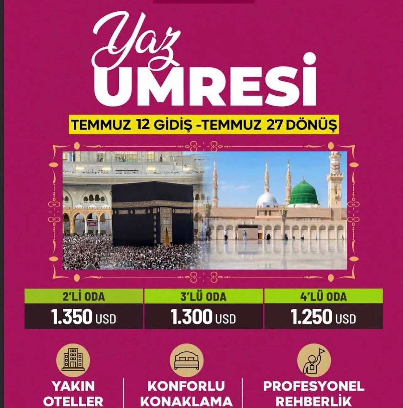 ÜMRE ZİYARETTİ