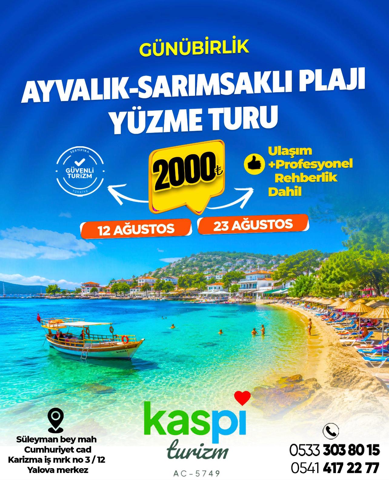 Ayvalık Sarımsaklı Plaj Turu