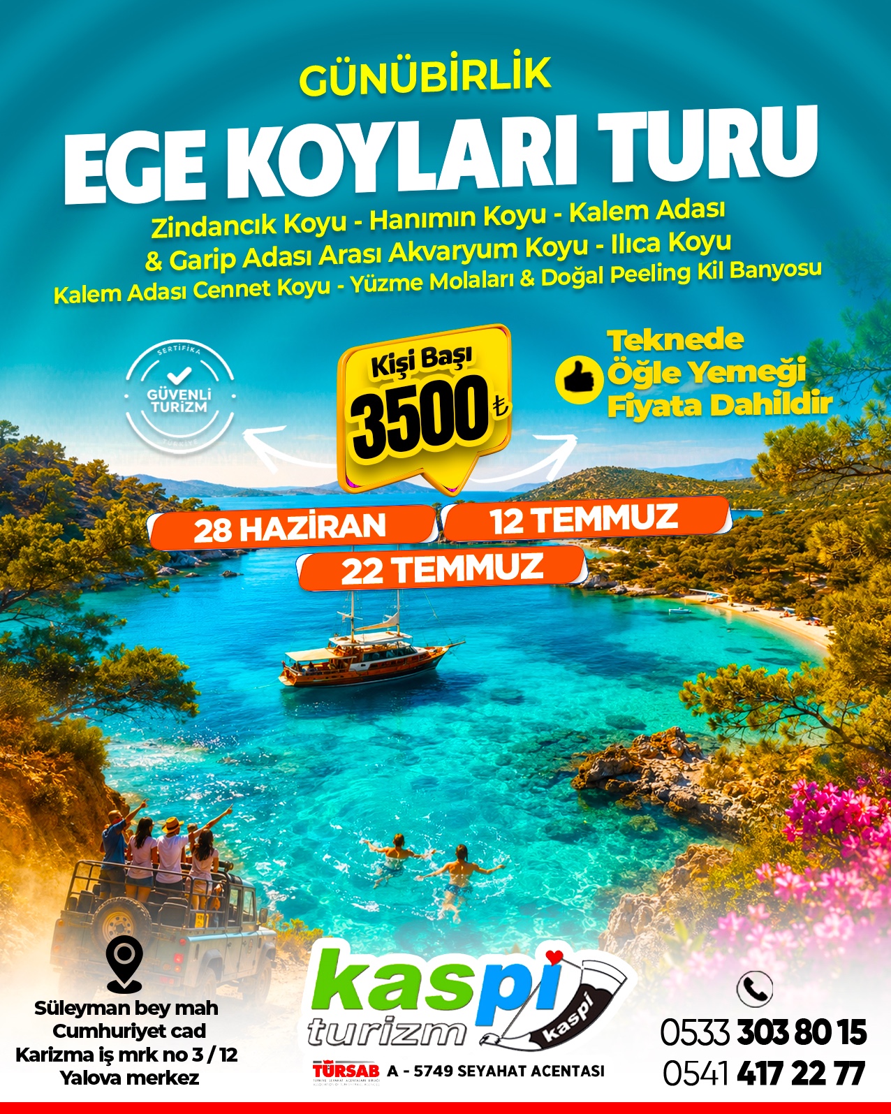 KALEM ADASI YÜZME TURU - görsel 2