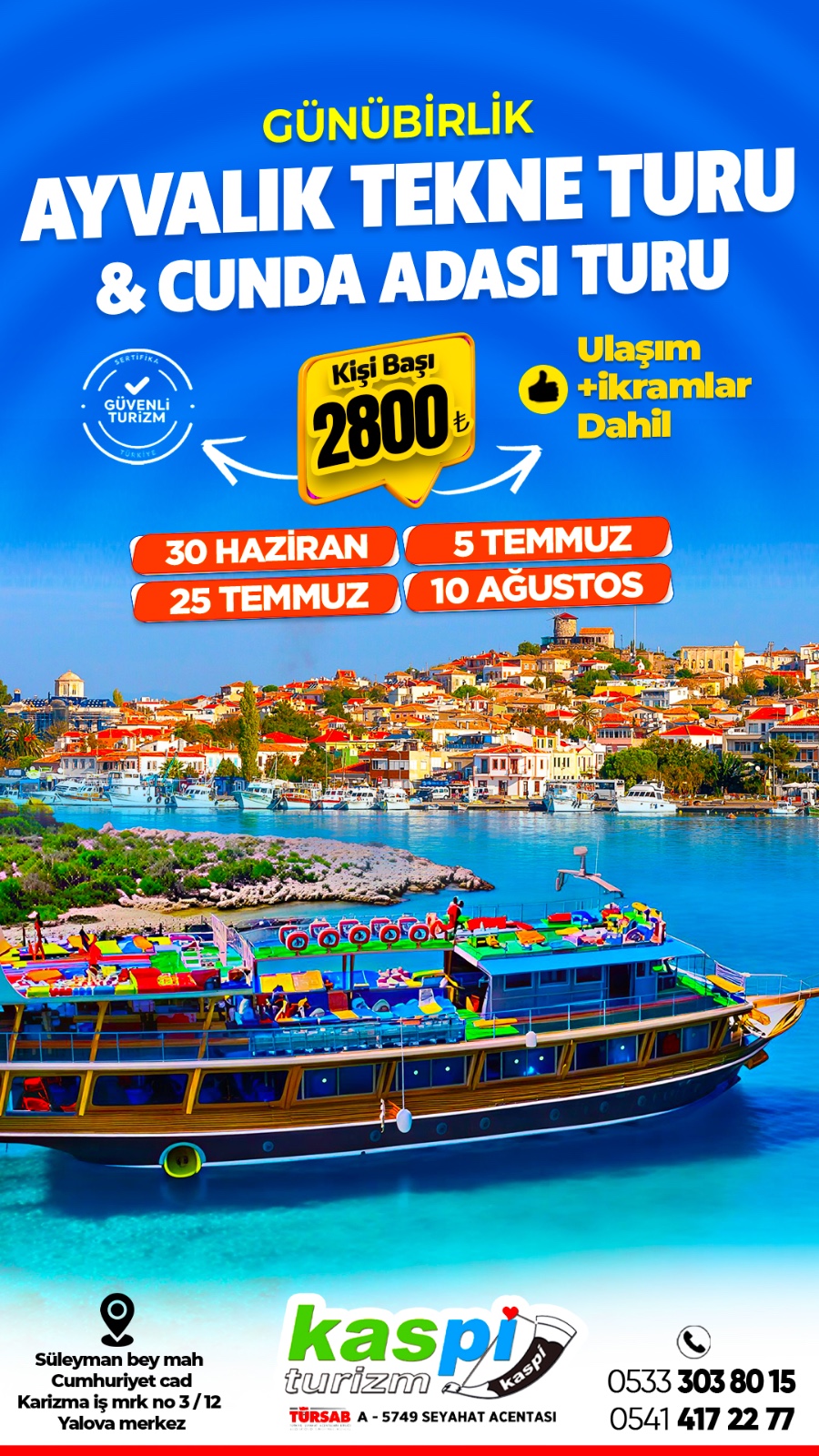 AYVALIK VE CUNDA ADASI TEKNE TURU - görsel 2