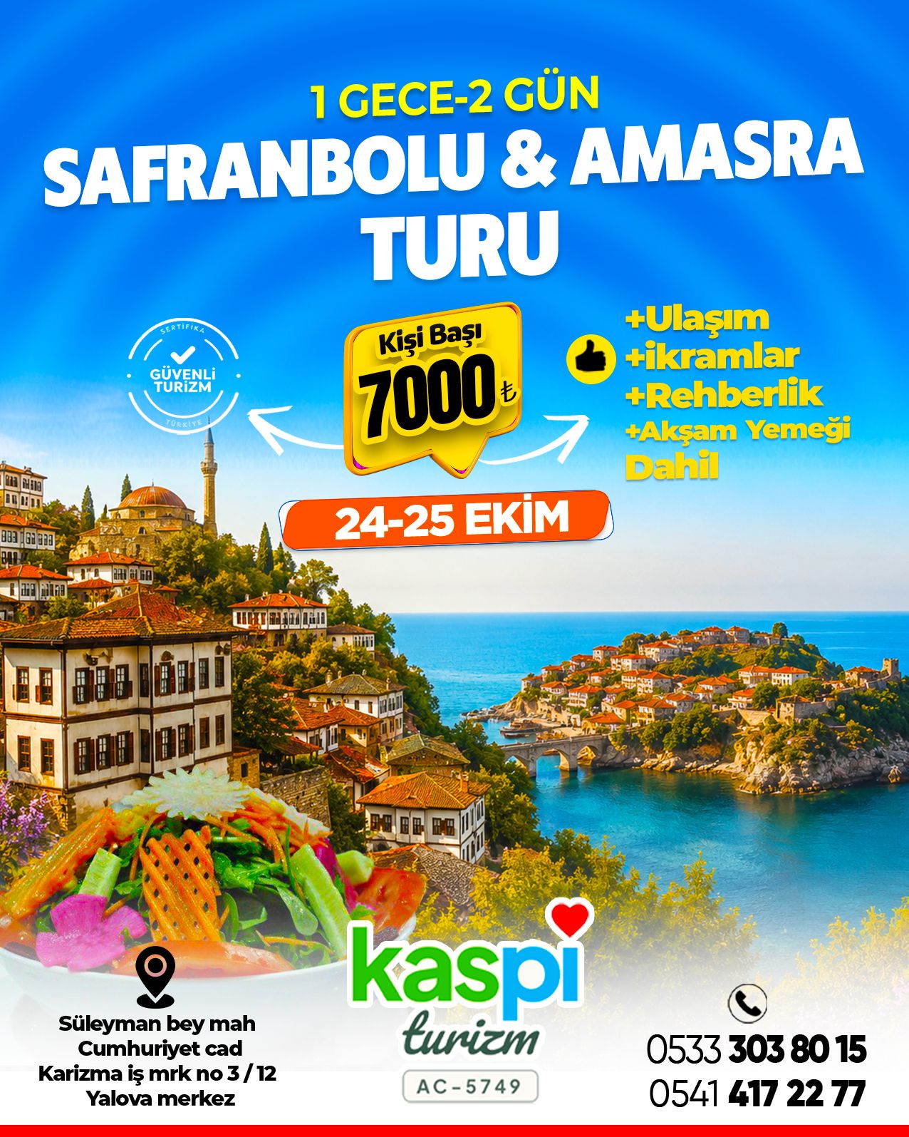 SAFRANBOLU AMASRA KONAKLAMALI TUR - görsel 2